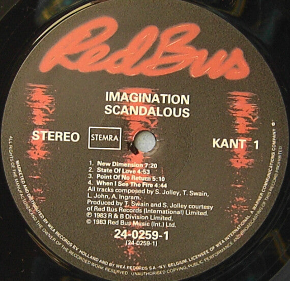 Imagination : Scandalous (LP,Album)