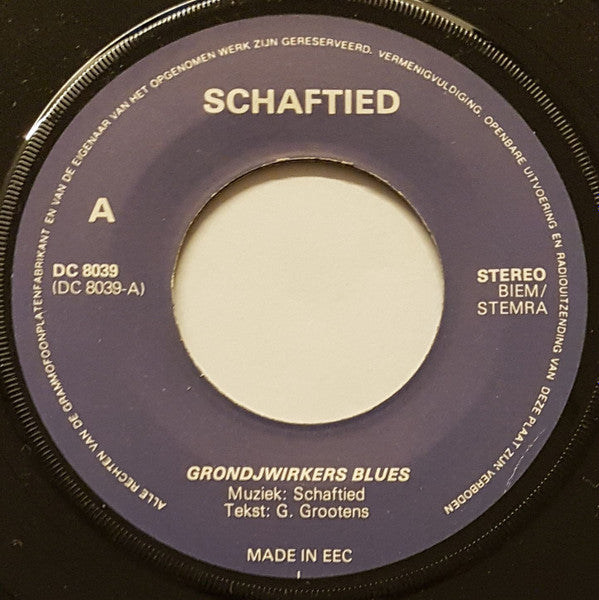 Schaftied : Grondjwirkers Blues (7",45 RPM,Single)