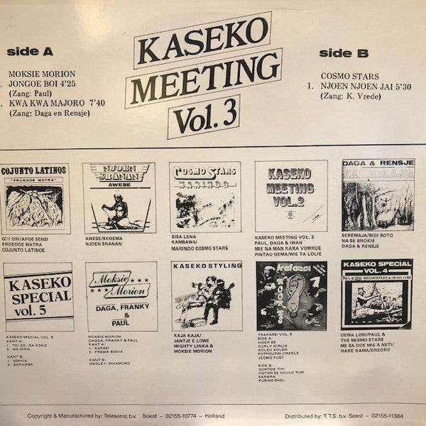 Moksie Morion Meets Cosmo Stars : Kaseko Meeting Vol. 3 (12",33 ⅓ RPM)