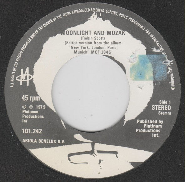 M (2) : Moonlight And Muzak (7",Single,45 RPM)