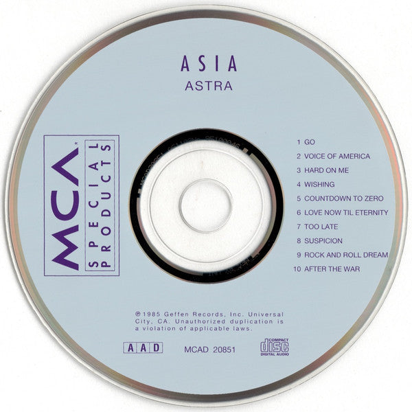 Asia (2) : Astra (Album,Reissue)
