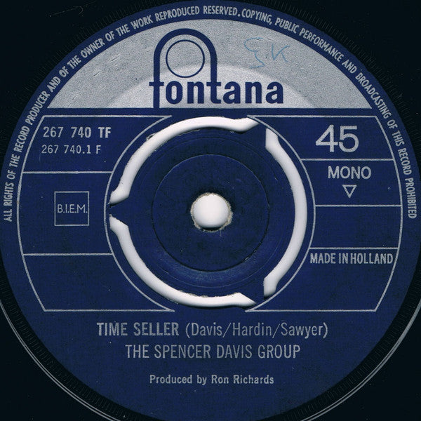 Spencer Davis Group, The : Time Seller (7",45 RPM,Single,Mono)