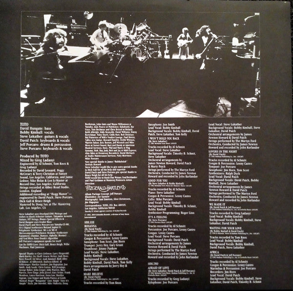 Toto : Toto IV (LP,Album,Reissue,Remastered,Stereo)