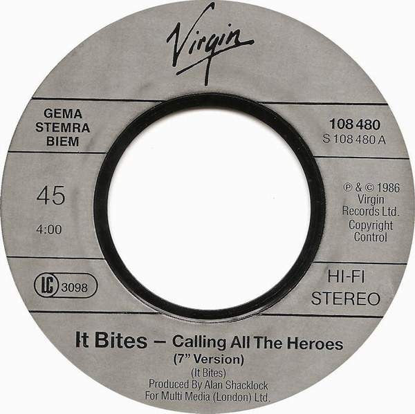 It Bites : Calling All The Heroes (7",Single,45 RPM)