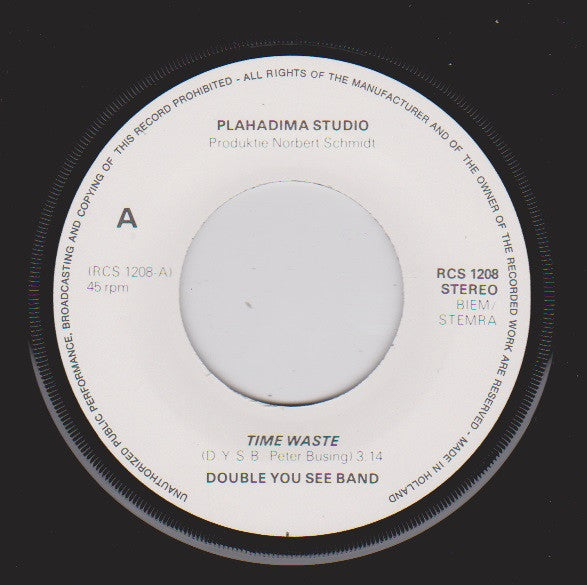 Double You See Band : Time Waste (7")