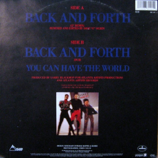 Cameo : Back And Forth (12",45 RPM,Single)
