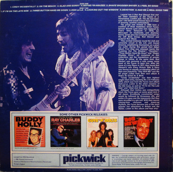 Faces (3) Featuring Rod Stewart : The Faces Featuring Rod Stewart (LP,Compilation)