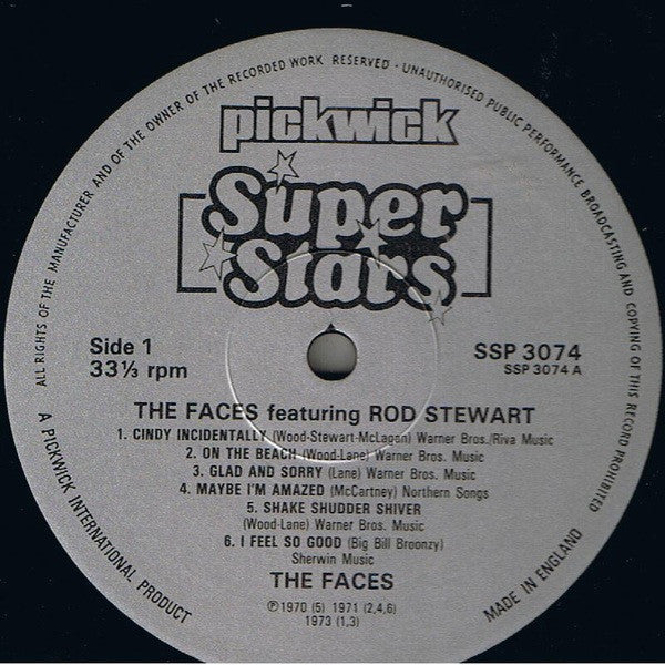 Faces (3) Featuring Rod Stewart : The Faces Featuring Rod Stewart (LP,Compilation)