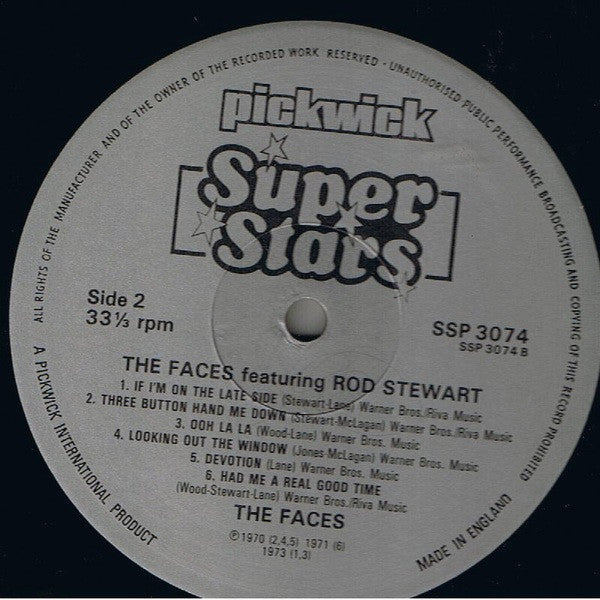 Faces (3) Featuring Rod Stewart : The Faces Featuring Rod Stewart (LP,Compilation)
