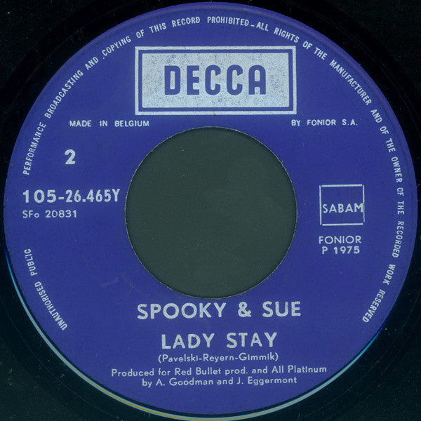 Spooky & Sue : I've Got The Need (7",45 RPM,Single)