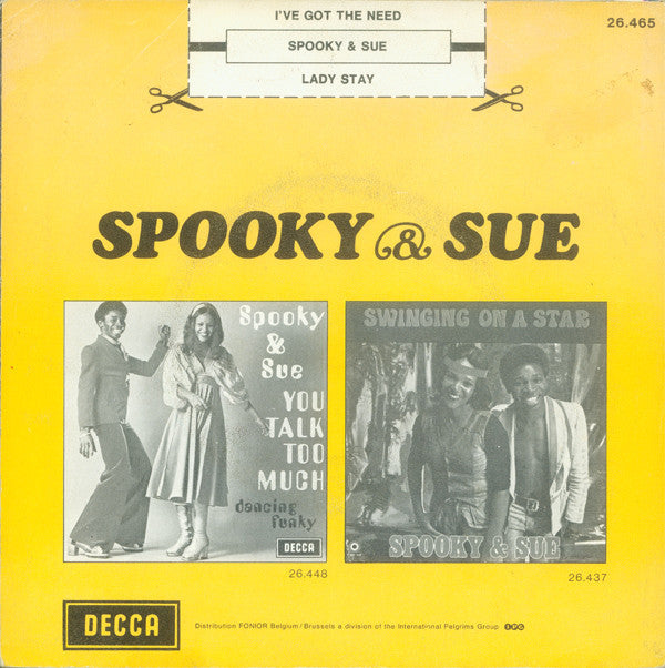Spooky & Sue : I've Got The Need (7",45 RPM,Single)