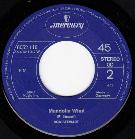 Rod Stewart : (I Know) I'm Losing You (7",45 RPM,Single,Stereo)