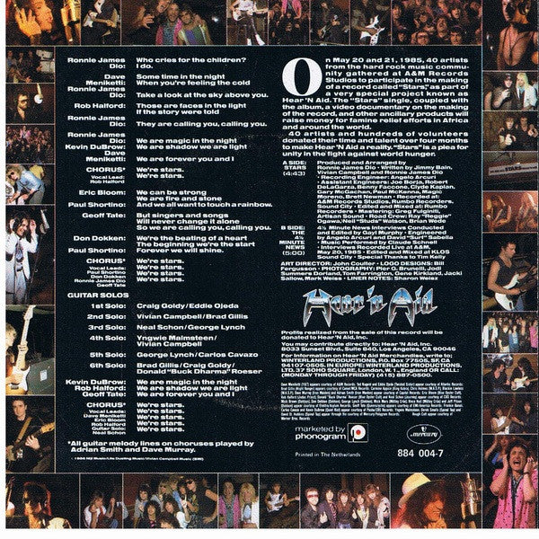 Hear'n Aid : Stars (7",45 RPM,EP)