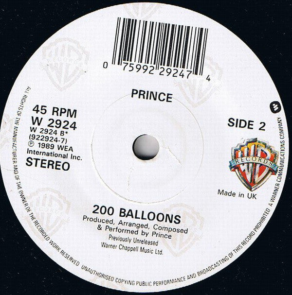 Prince : Batdance (7",45 RPM,Single,Stereo)