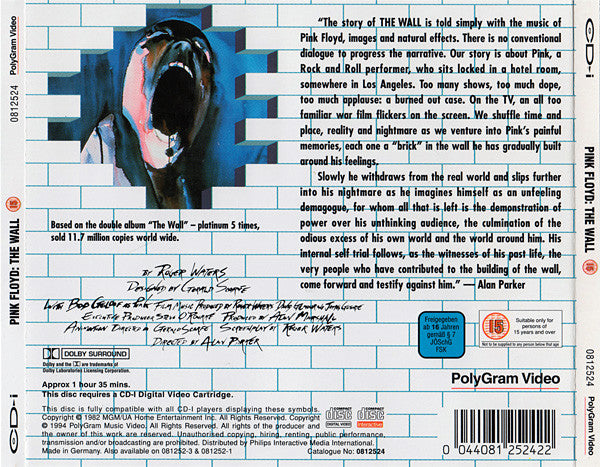 Pink Floyd : The Wall (VCD,Reissue)