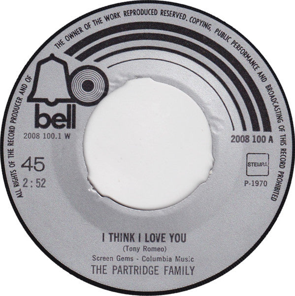 Partridge Family, The : I Think I Love You (7",Maxi-Single,45 RPM)