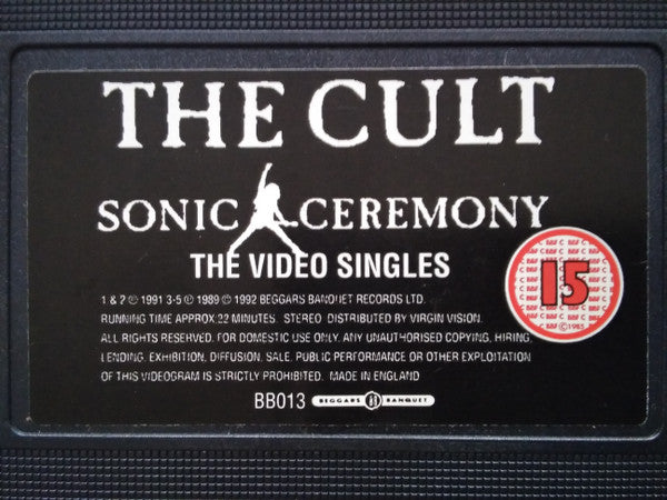 Cult, The : Sonic Ceremony (The Video Singles) (Compilation,PAL)