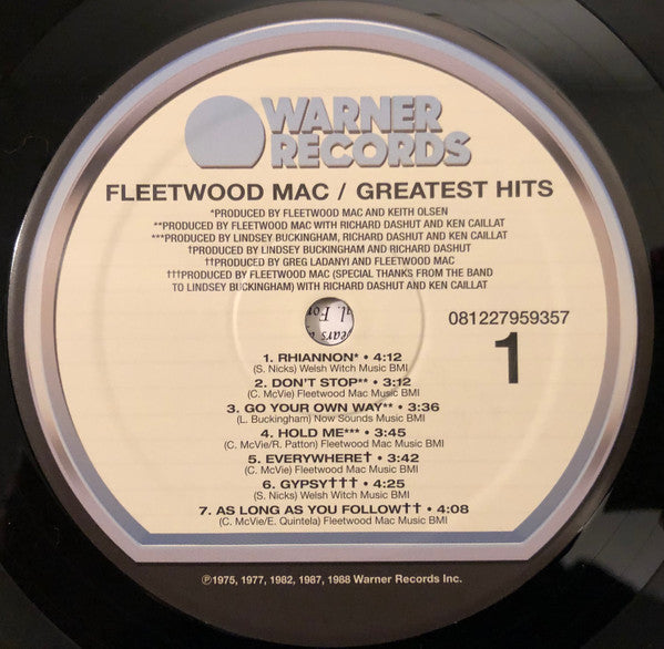 Fleetwood Mac : Greatest Hits (LP,Compilation,Reissue)