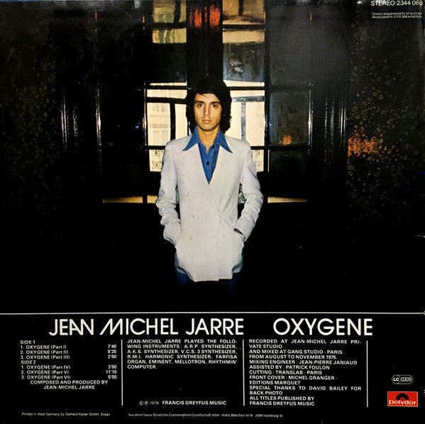 Jean-Michel Jarre : Oxygene (LP,Album,Stereo)