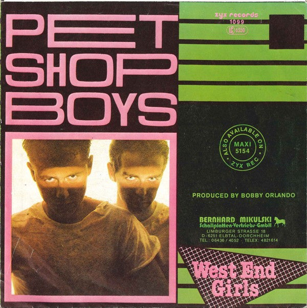 Pet Shop Boys : West End Girls (7",45 RPM,Single)