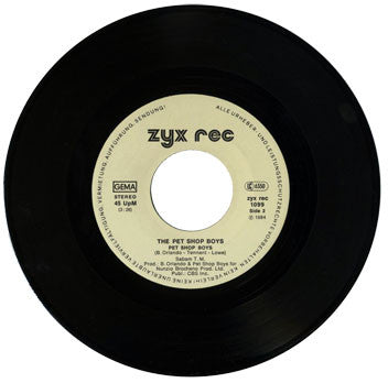 Pet Shop Boys : West End Girls (7",45 RPM,Single)