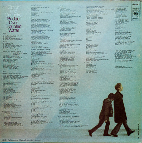 Simon & Garfunkel : Bridge Over Troubled Water (LP,Album,Stereo)