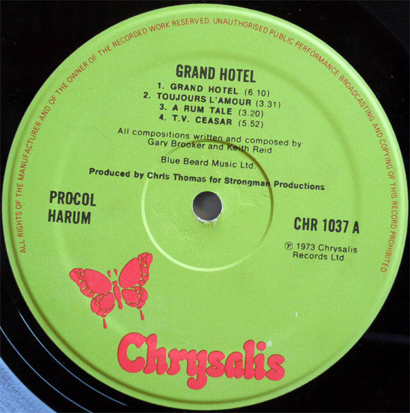 Procol Harum : Grand Hotel (LP, Album, RE, Gat)