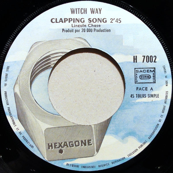 Witch Way : Clapping Song (7",45 RPM,Single,Stereo)