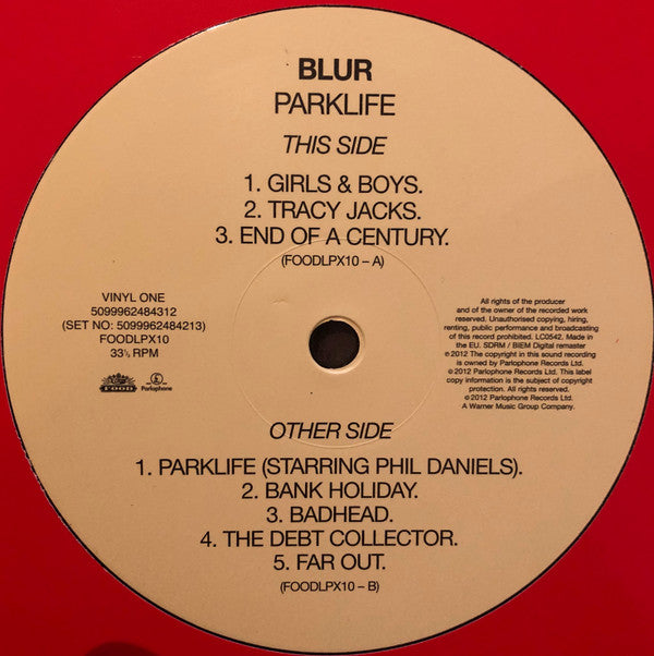 Blur : Parklife (LP,Album,Reissue,Remastered,Repress)