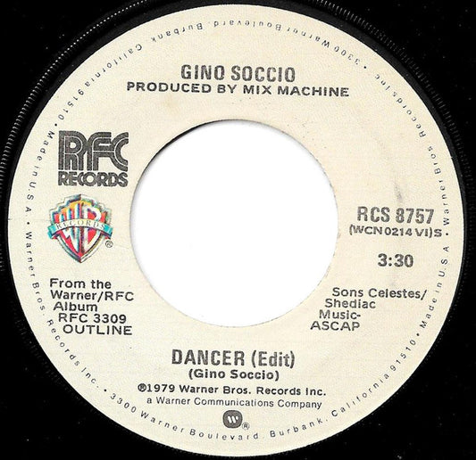 Gino Soccio : Dancer (7",45 RPM)