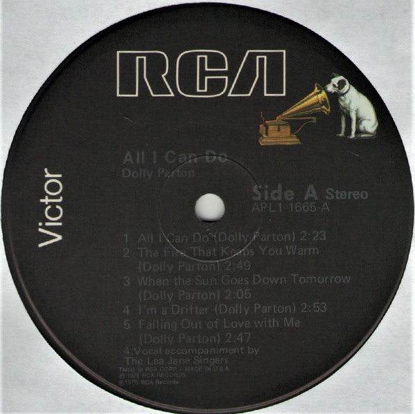 Dolly Parton : All I Can Do (LP,Album,Stereo)