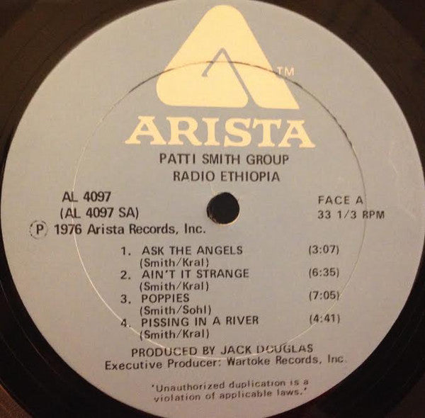 Patti Smith Group : Radio Ethiopia (LP,Album)