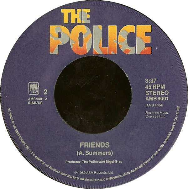 Police, The : Don't Stand So Close To Me (7",45 RPM,Single)