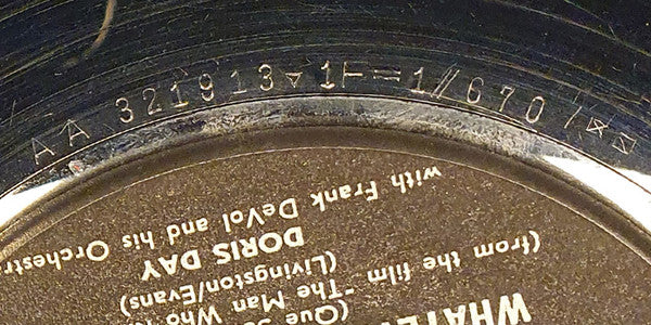 Doris Day : Whatever Will Be, Will Be / You Made Me Love You (7",45 RPM,Mono)