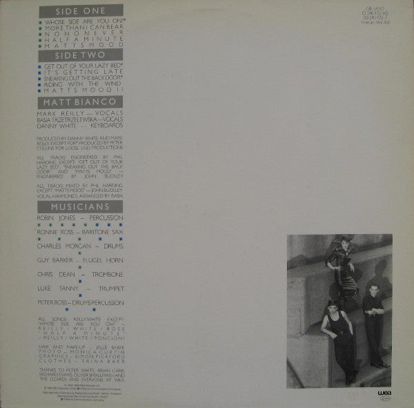 Matt Bianco : Whose Side Are You On (LP,Album,Stereo)