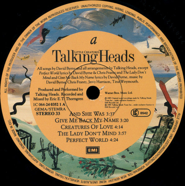 Talking Heads : Little Creatures (LP,Album,Stereo)