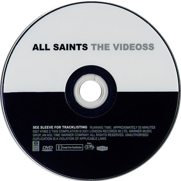 All Saints : The Videos (DVD-Video,PAL,Compilation,Copy Protected)