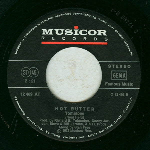 Hot Butter : Tequila (7",Single,45 RPM)