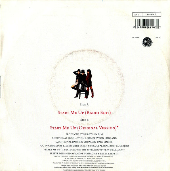 Salt 'N' Pepa : Start Me Up (7",45 RPM,Single)