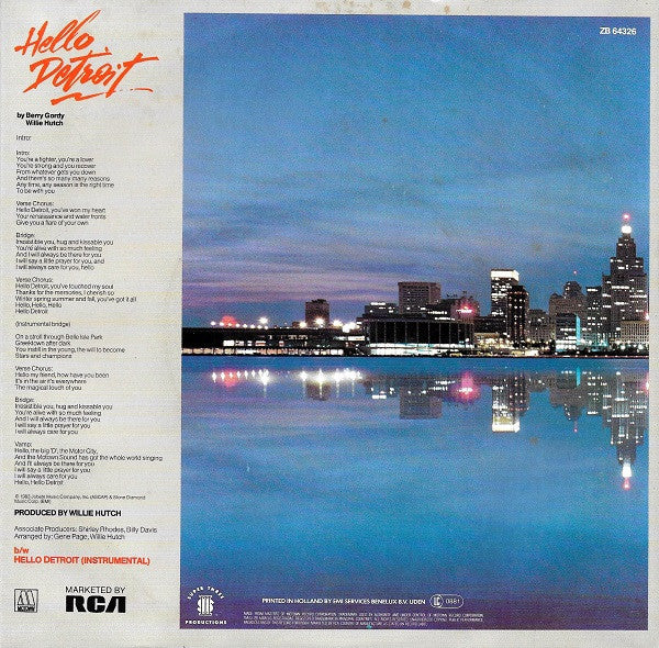 Sammy Davis Jr. : Hello Detroit (7")