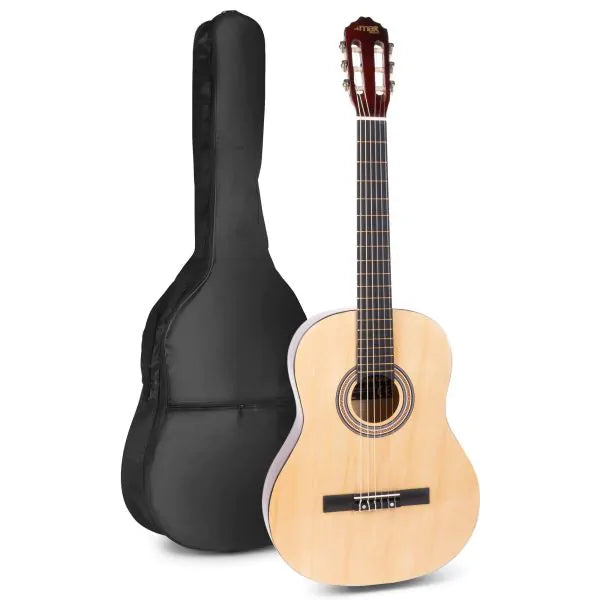 MAX SoloArt klassieke akoestische gitaar (39") starterset - Naturel (hout)