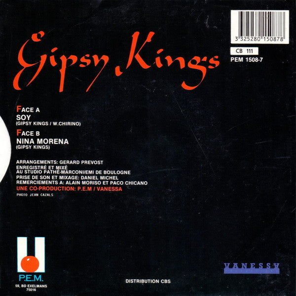 Gipsy Kings : Soy (7",45 RPM)