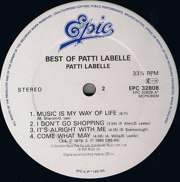 Patti LaBelle : Best Of Patti LaBelle (LP,Compilation,Repress)