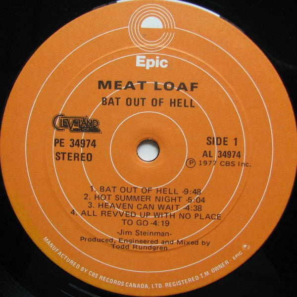 Meat Loaf : Bat Out Of Hell (LP,Album,Stereo)