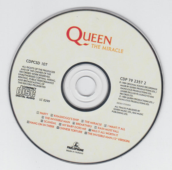 Queen : The Miracle (Album)