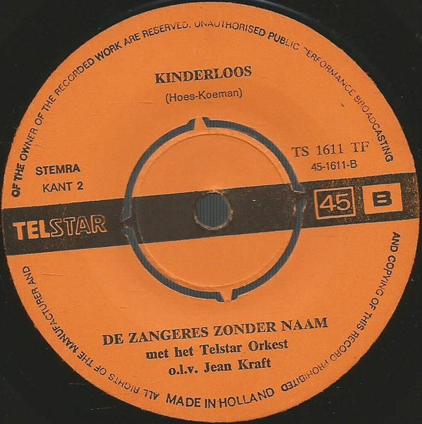 Zangeres Zonder Naam : Het Soldaatje (De Vier Raadsels) (7",45 RPM,Single)