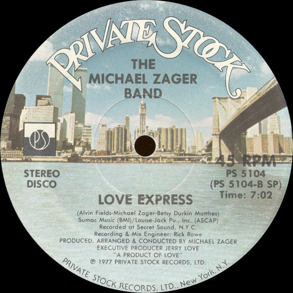 Michael Zager Band, The : Let's All Chant / Love Express (12",45 RPM)