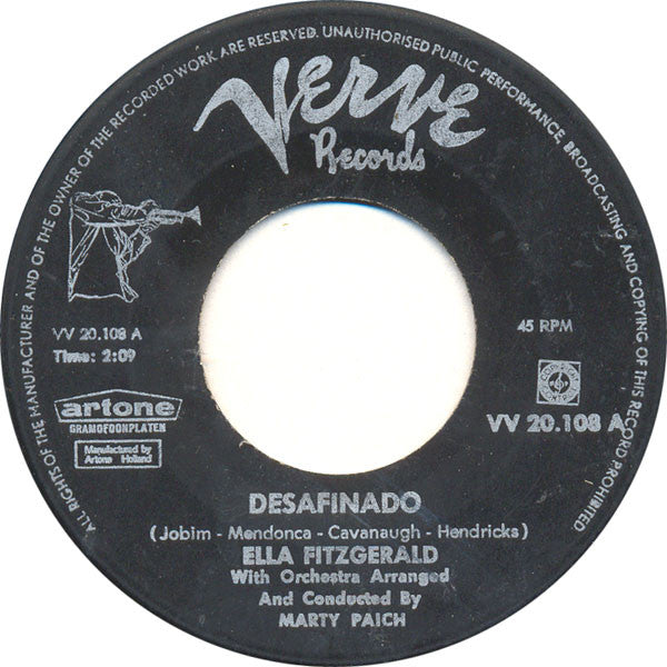Ella Fitzgerald : Desafinado (7",45 RPM,Single)