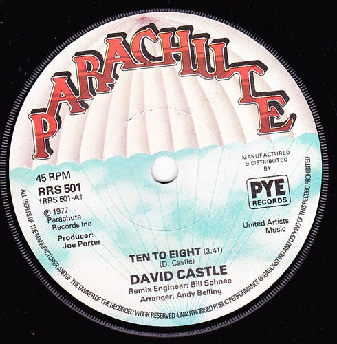 David Castle : Ten To Eight (7",45 RPM)