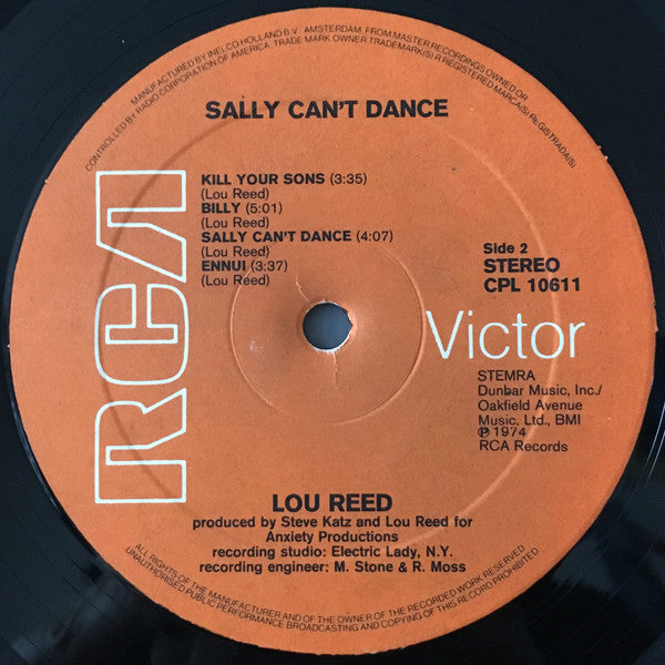 Lou Reed : Sally Can't Dance (LP,Album,Stereo)